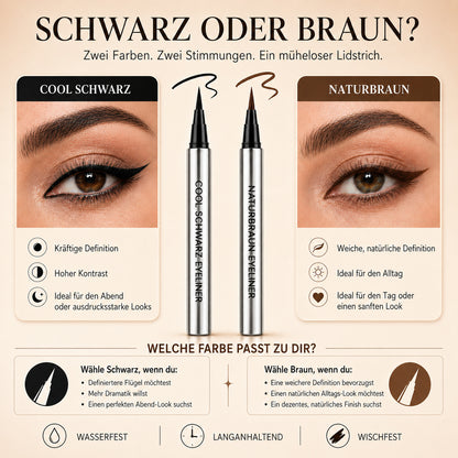Wasserfester Eyeliner. Der hält.