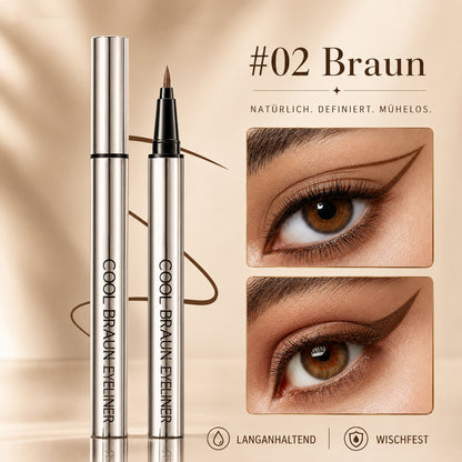 Wasserfester Eyeliner. Der hält.
