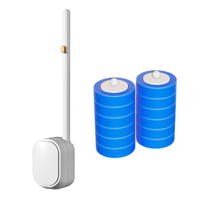 New White Toilet Cleaning Brush with 30 Replacement Heads
